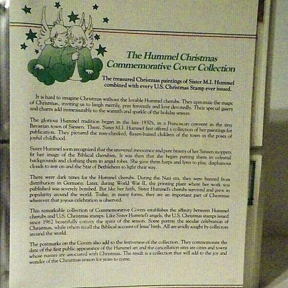 Hummel Christmas Postal Commemorative Society Cover Collection Stamps - Picture 8 of 8